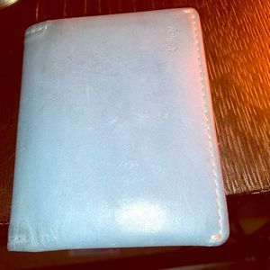 Men’s blue Bellroy wallet